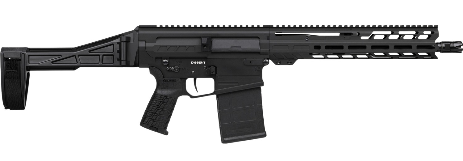 CMMG 33A380C-AB Dissent MK3 8.6 Blackout 20rd 12.50" Black Nitride 7075-T6 Aluminum Receiver 11" Proprietary Handguard CMMG Zeroed Grip