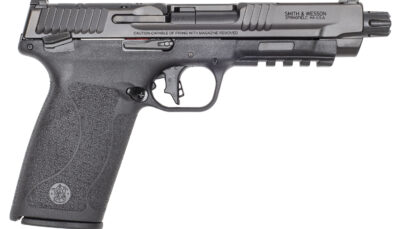 Smith & Wesson 14093 M&P 5.7 Full Size Frame 5.7x28mm 10+1 5" Black Armornite, Black Optic Ready/Serrated Stainless Steel Slide, Black Polymer Frame w/Picatinny Rail, Polymer Grip