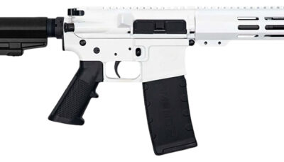 Great Lakes Firearms GL15223PBWHT AR-15 223 Wylde 30+1 7.50" Black Nitride Threaded Barrel, M-LOK Handguard, White Cerakote Aluminum Receiver w/Picatinny Rail, Black Polymer Mil-Spec Grip