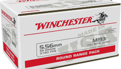 Winchester Ammo WM193100   5.56mm 55gr Full Metal Jacket 100 Per Box/10 Case