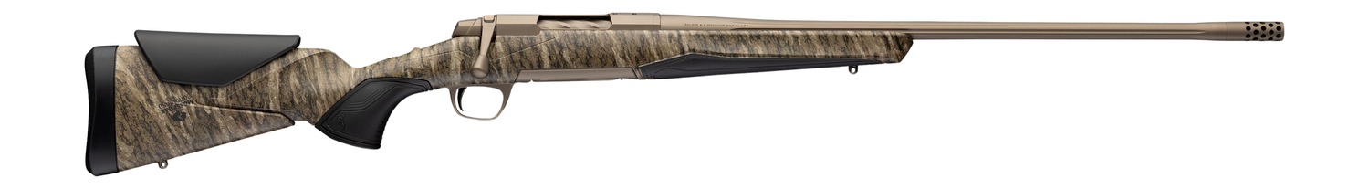 Browning 036146227 X-Bolt 2 Speed Full Size 7mm Rem Mag 3+1 26" Smoked Bronze Cerakote Fluted Threaded Barrel, Smoked Bronze Cerakote Steel Drilled & Tapped Receiver, Mossy Oak Bottomland Adj Vari-Tec