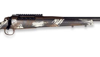 Weatherby 3WACT25RWR4B 307 Alpine CT 25 WBY RPM 4+1 22" +2" Carbon Fiber BSF Threaded Barrel, Chocolate Brown Cerakote Steel Receiver w/Picatinny Rail, WYO Brown w/Backpack Brushed Accents Fixed Peak