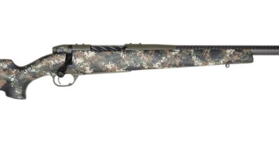 Weatherby MCC01N25RWR4B Mark V Carbon Compact 25 WBY RPM 3+1 22" +2" Carbon Fiber BSF Threaded Barrel, OD Green Cerakote Steel Drilled & Tapped Receiver, Black w/Brown, Green & White Sponge Accents Mo