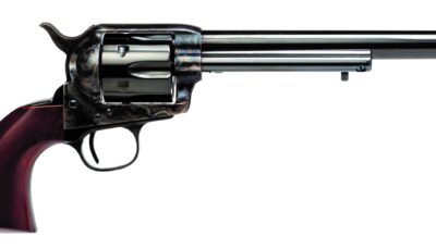 Cimarron PP514M00HN9K U.S. Calvary Buffalo Soldier 45 Long Colt 6 Shot 7.50" Blued Barrel & Cylinder, Color Case Hardened Steel Frame, Walnut Grip, Exposed Hammer, US Markings