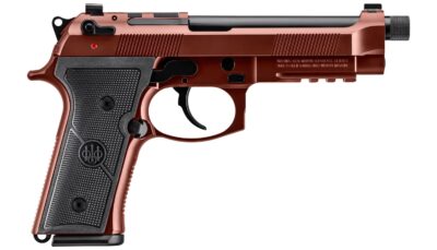 Beretta USA JS92M9A4GCLA15 M9A4 Overlanding Full Size Frame 9mm Luger 15+1 5.10" Black Threaded Barrel, Clay Cerakote Steel Optic Ready/Serrated Slide, Clay Cerakote Aluminum Frame w/Beavertail & Pica