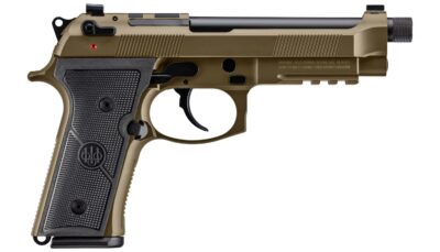 Beretta USA JS92M9A4GBRZ15 M9A4 Overlanding Full Size Frame 9mm Luger 15+1 5.10" Black Threaded Barrel, Nomad Bronze Cerakote Steel Optic Ready/Serrated Slide, Nomad Bronze Cerakote Aluminum Frame w/B