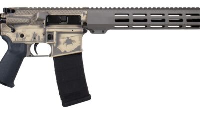 Shark Coast Tactical 300-111-1000-27 Military 5.56 NATO 30+1 16" Black Melonite Threaded Barrel 2-Tone FDE Cerakote Aluminum Receiver w/Picatinny Rail, M-LOK Handguard, Magpul MOE SL Black Polymer Sto