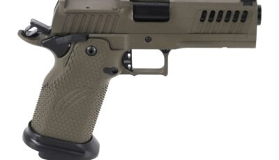 Fierce Firearms FGZ9-9-C-GB Grizz Commander 9mm Luger 19+1 4.25" Black Bull Barrel, Optic Ready/Serrated Slide, OD Green Cerakote w/Black Controls Steel Frame w/Accessory Rail, RMR Footprint
