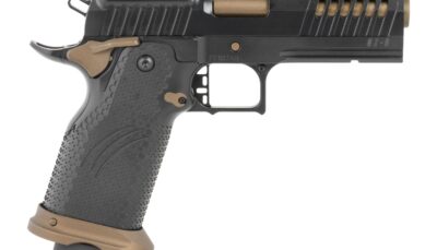 Fierce Firearms FGZ-9-C-BBZ-CS Grizz Commander 9mm Luger 10+1 4.25" Black Bull Barrel, Steel Optic Ready/Serrated Slide, Burnt Bronze Cerakote w/Black Controls Steel Frame w/Accessory Rail, RMR Footpr