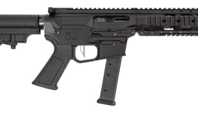 Dpms Panther Arms DP51655231780 Kitty Kat G9 9mm Luger 27+1 4" Black Nitride Heavy Threaded Barrel, Black Hardcoat Anodize Aluminum Receiver w/Picatinny Rail, M-LOK Handguard, Black Polymer DPMS CAR B
