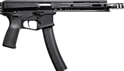 Patriot Ordnance Factory 02542 Phoenix 9mm Luger 35+1 8.50" 8" Black Threaded Barrel, Black Anodized Aluminum Receiver w/Picatinny Rail, M-LOK Handguard MFT Grip, Rear Picatinny Rail, Ambidextrous