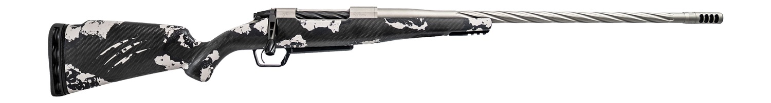 Fierce Firearms ROGSSX65PRC22TP Twisted Rogue XP 6.5 PRC 3+1 22" Tungsten Cerakote Spiral Fluted Threaded Stainless Steel Barrel, Drilled & Tapped Receiver, BiPod Rail Forend, Phantom Camo LR Negative