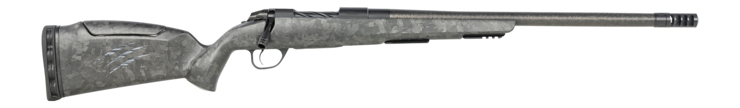 Fierce Firearms CT Rage LR Full Size 22 Creedmoor 4+1 18" Carbon Fiber Match Grade Threaded Barrel, Black Cerakote Titanium Drilled & Tapped Receiver, Picatinny Rail Forend, Carbon Matrix Push Button