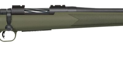 Mossberg 28080 Patriot 450 Bushmaster 4+1 20" Matte Blued Threaded Barrel, OD Green Synthetic Stock