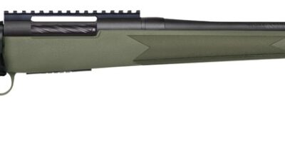 Mossberg 28223 Patriot 6.5 PRC 4+1 24" Matte Blued Fluted Threaded Barrel, OD Green Synthetic Stock
