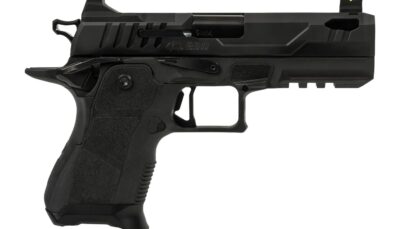Oa Defense  2311 Pro Compact Frame 9mm Luger 15+1 4.25" DLC Black Steel Optic Ready/Serrated Slide, Black Aluminum Frame w/Picatinny Rail, Black Polymer Grip, Ambidextrous