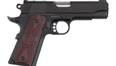 Colt Mfg O4842XEOR Commander Lightweight 9mm Luger 9+1 4.25" Stainless National Match Barrel, Blued Steel Optic Ready/Serrated Slide, Blue Anodized Aluminum Frame w/Beavertail