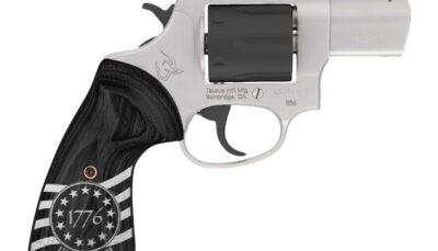Taurus 2-85635-US3 856 1776 Small 38 Special +P 6 Shot 3" Stainless Steel Barrel, Black Stainless Steel Cylinder, Stainless Steel Frame, Custom Altamont Grip, Transfer Bar Safety