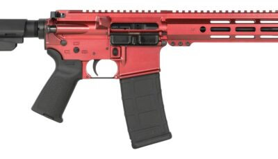 Shark Coast Tactical SCC07121BLZ-P Blaze  5.56 NATO 30+1 10.50" Black Nitride Threaded Barrel, Aluminum Receiver w/Picatinny Rail, M-LOK Handguard, Polymer SB Tactical SBA3 Brace, Polymer Grip
