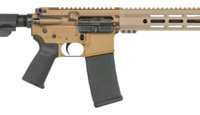 Shark Coast Tactical SCC07282SCAR-P Scarbog  5.56 NATO 30+1 10.50" Black Nitride Threaded Barrel, Aluminum Receiver w/Picatinny Rail, M-LOK Handguard, Polymer SB Tactical SBA3 Brace, Polymer Grip