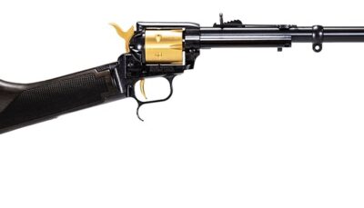 Heritage Mfg BR226B16HSBGLD Rough Rider Rancher 22 LR 6 16.12" Aluminum Receiver