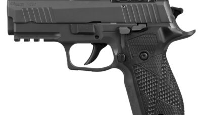 Sig Sauer 226XCA9RXSL10 P226X w/Optic Carry 9mm Luger 10+1 3.80" Bull Barrel w/Target Crown, Matte Black DLC Stainless Steel Serrated w/Optic Slide, Black Anodized Alloy Frame w/Picatinny Rail, Black