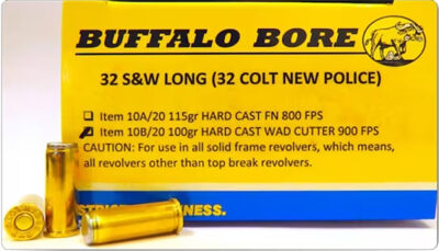 Buffalo Bore Ammunition 18B20 Personal Defense Strictly Business 500S&W Mag 440gr Gas Checked Lead Flat Nose 20 Per Box/12 Case