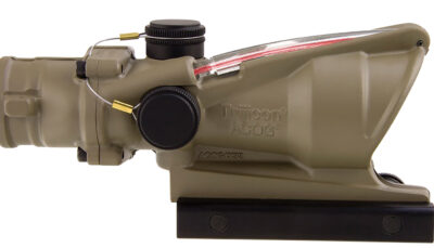 Trijicon 100310 ACOG Flat Dark Earth 4x32mm Illuminated Red Chevron .223/5.56 BDC Reticle