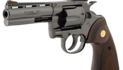 CLT PYTHON 357MAG 4.25 BLUED WOOD GOLD GRIP 6R