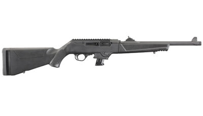 RUG PC CARBINE 9MM 16 FLTD TB BLK SYN 10RD
