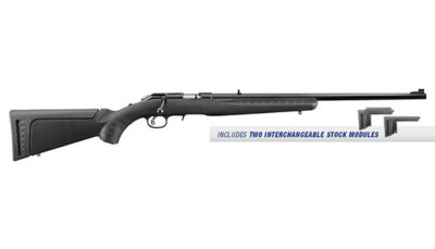 RUG AMERICAN RIMFIRE STD 17HMR 22 BLK SYN 9RD