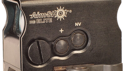 AimShot HGELITEBGREE HG Elite  Black Anodized 1 x 34mm Green Crosshair Reticle