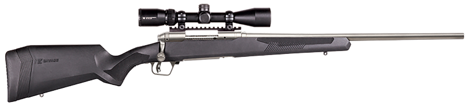 Savage Arms 57345 110 Apex Storm XP 7mm-08 Rem 4+1 20", Matte Stainless Metal, Synthetic Stock, Vortex Crossfire II 3-9x40mm Scope