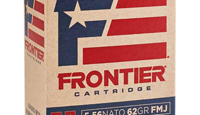 Frontier Cartridge FR2615 Military Grade Centerfire Rifle 5.56x45mmNATO 62gr Full Metal Jacket 150 Per Box/8 Case