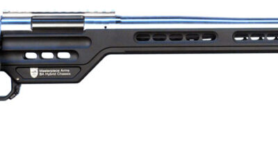 MasterPiece Arms 6CMPMRRHBLKPBA PMR 6mm Creedmoor 10+1 24" Stainless Steel Polished Black Aluminum Black V-Bedded BA Hybrid Chassis Stock Right Hand