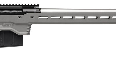 Savage Arms 57562 110 Elite Precision 338 Lapua Mag 5+1 30" Matte Stainless, Matte Black Rec, Gray Cerakote Adjustable MDT ACC Aluminum Chassis Stock (MB Not Included)