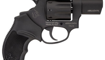 Taurus 2942M021UL 942 Ultra-Lite 22 WMR 8rd 2" Matte Black Finish Barrel, Matte Black Finish Cylinder, Black Anodized Finish Aluminum Frame & Finger Grooved Black Polymer Grip