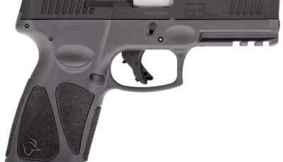 Taurus 1G3B941G15 G3  Full Size Frame 9mm Luger 15+1 4" Matte Stainless Steel Barrel, Matte Black Tenifer Cerakote Serrated Steel Slide, Gray Polymer Frame w/Picatinny Rail, Polymer Grip, Right Hand