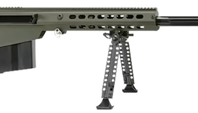 Barrett 14555 M107A1 50 BMG 10+1 29" Chrome-Lined Fluted Barrel, OD Green Cerakote Aluminum Receiver, OD Green Fixed Stock w/Thermal-Guard Cheek Piece & Sorbothane Recoil Pad, Optics Ready
