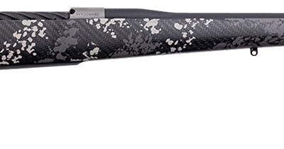Weatherby MBT20N65CMR4B Mark V Backcountry 2.0 Ti 6.5 Creedmoor 4+1 22" Barrel, Graphite Black Cerakote Metal Finish, Black with Gray/White Sponge Accents Peak 44 Blacktooth Carbon Fiber Stock