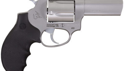 Taurus 2-60539NS 605 Defender Small 357 Mag/38 Special +P 5 Shot 3" Matte Stainless Steel Barrel, Cylinder & Frame, Hogue Finger Grooved Grip, Transfer Bar Safety, Exposed Hammer