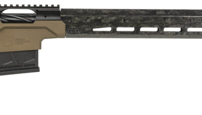Christensen Arms 8010302000 Modern Precision  6mm Creedmoor 24" Threaded Carbon Fiber Barrel 5+1, Black Nitride Finish, Desert Brown Anodized Folding Stock, Polymer Grip