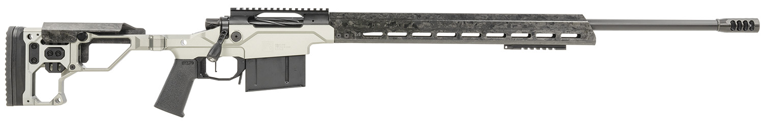 Christensen Arms 8010307402 Modern Precision 308 Win 24" Threaded Carbon Fiber Barrel 5+1, Black Nitride Finish, Tungsten Anodized Folding Stock, Polymer Grip