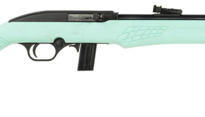 Rossi RS22L1811TL RS22  Full Size 22 LR 10+1 18" Matte Black Steel Barrel, Matte Black Grooved Aluminum Receiver, Teal Synthetic Fixed Stock