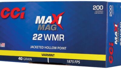 CCI 958 Maxi-Mag Varmint 22WMR 40gr Jacketed Hollow Point 200 Per Box/10 Case