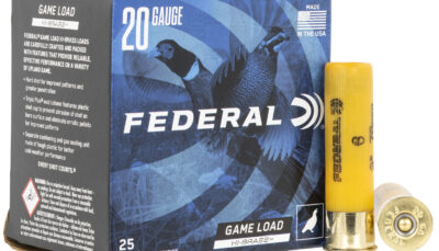 Federal H2586 Game-Shok High Brass 20Gauge 3" 1 1/4oz 6Shot 25 Per Box/10 Case