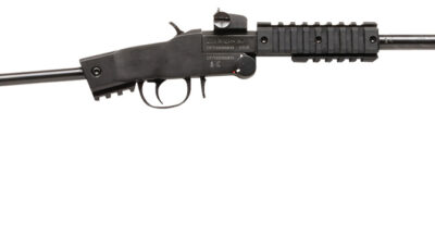 Chiappa Firearms 500265 Little Badger Xtreme Full Size 22 LR 1 Shot, 16.50" Black Steel Threaded Barrel, Black Quad Picatinny Receiver, Black Folding Steel Rod Stock, Right Hand
