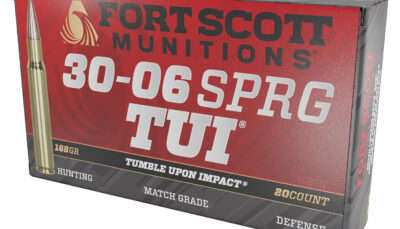 Fort Scott Munitions 3006168SCV Tumble Upon Impact (TUI) Rifle 30-06Springfield 168gr Solid Copper Spun 20 Per Box/10 Case