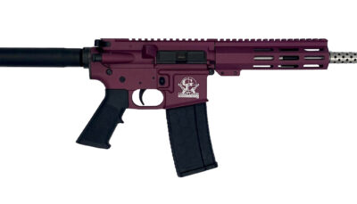 Great Lakes Firearms GL15223SSPCHY AR-15 Pistol 223 Wylde 30+1 7.50" Stainless Barrel, Black Cherry Rec, 7" M-LOK Handguard, Buffer Tube (No Brace), Black A2 Grip