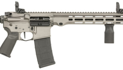 Maxim Defense MXM49734 MD15 L 5.56x45mm NATO 30+1 16" Fluted Barrel, Sniper Gray Rec/M-LOK Handguard, Black Magpul Furniture, SL-K Stock, MBUS Sights, Blackout Defense Flat Trigger